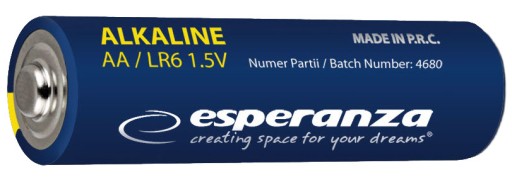 ESPERANZA POWERFUL AA alkalické batérie Dlhá životnosť bez ortuti a kadmia x 8