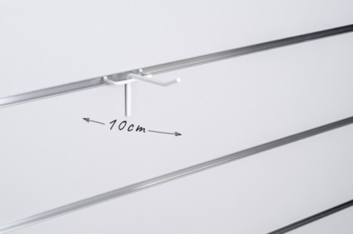 Jednoduchý háčik pre Shop Space Wall, biely, 30 cm