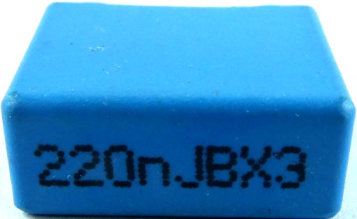 RIFA 0,22uF 220nF 400V DC 220V AC 5% 10ks.