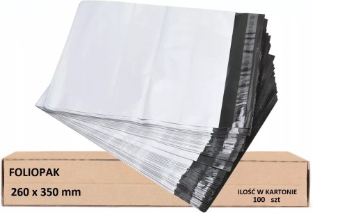 FOILPAK 260x350mm kuriérske fólie 100 ks.