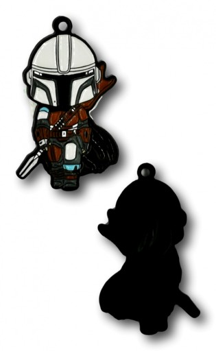 Kovový odznak Mandalorian Star Wars