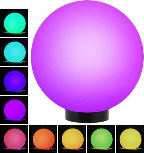GUĽOVÉ SOLÁRNE ZÁHRADNÉ LAMPY RGB LED LAMPY