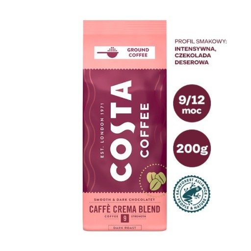 Costa Coffee Crema Blend mletá káva 200g