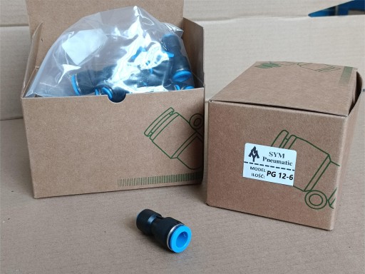 Zásuvný konektor pneumatickej redukcie 12 - 6mm PG 12-6