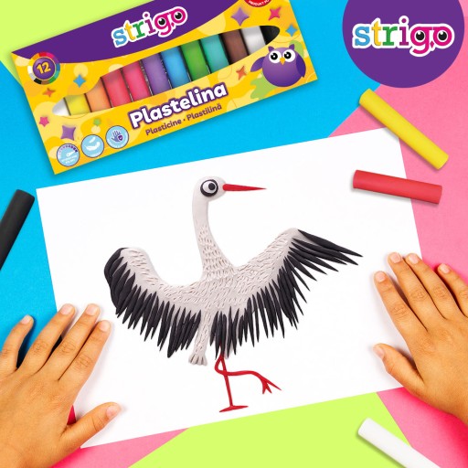 STRIGO plastelína 12 farieb