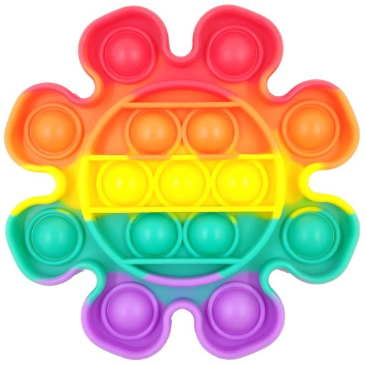 SENSORY TOY PUSH BUBBLE POP IT FLOWER