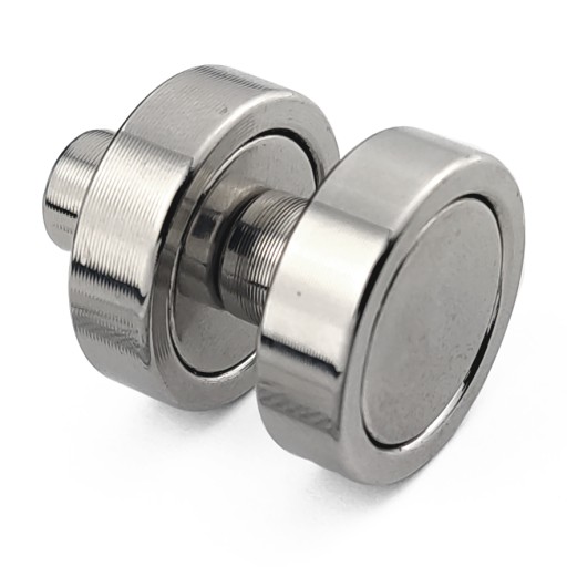 NEODYMIOVÝ MAGNET D20L V POUZDRE S OBJÍMKAMI M4