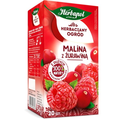 Herbapol Malina Brusnica Ex20 ovocný čaj