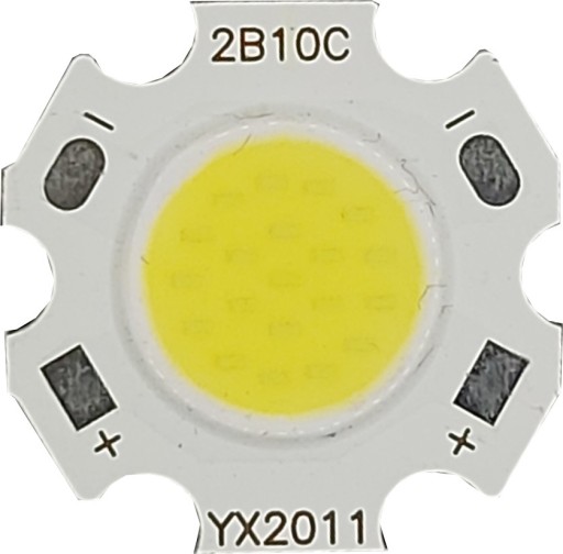 COB LED 10W, SANAN BIELA 6000K, 1200lm