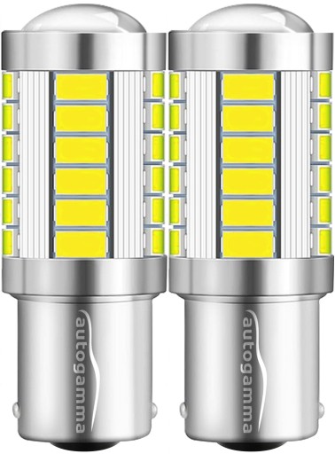 Žiarovka P21/5W 1157 BAY15D LED 33xSMD Biela sada 2 ks.