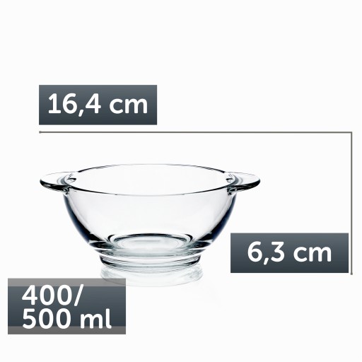 BÚDKA ČISTIČKA POLIEVKA MISKA SKLENENÁ 400ml 1 ks