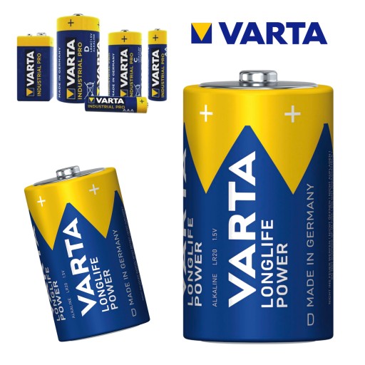 BATÉRIE LR20 VARTA INDUSTRIAL R20 D BATÉRIA VÝKONNÁ