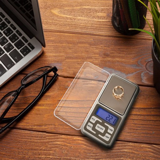 VÁHA NA VRECKU NA ŠPERKY 0,01g - 500g PRESNÁ ELEKTRONIKA + BATÉRIE