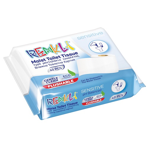 Renkly Sensitive Mokrý toaletný papier 40 ks