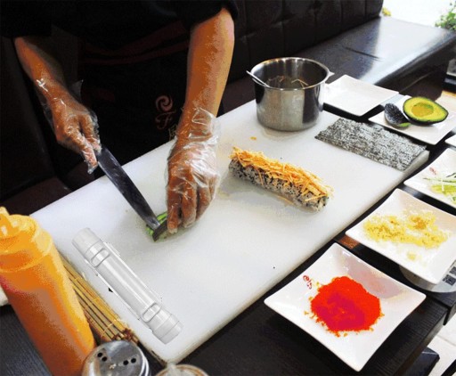 STROJ NA VÝROBU SUSHI TRUBIEK BAZOOKOVÝ VALEC
