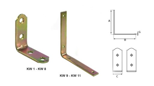 STALCO Úzkouholník KW5 60/60/15