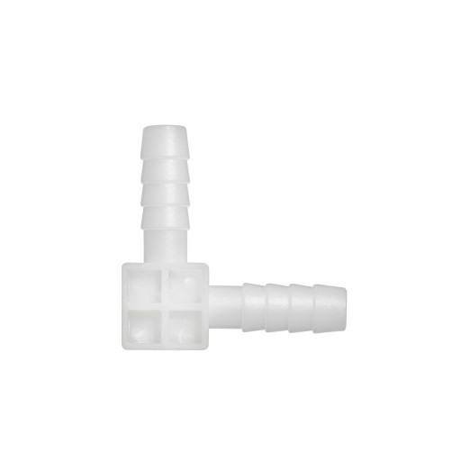 2x90 stupňový konektor / vstrekovacia hadica