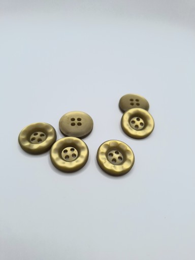 Plastový ozdobný gombík z olivového kvetu, závit, 20 mm, 2 kusy