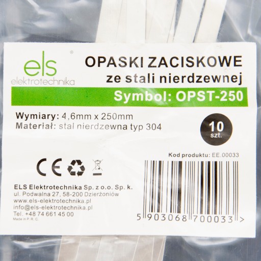GUĽOVÝ ZÁMEK OCELOVÁ SVORKA 4,6x250 10 ks.