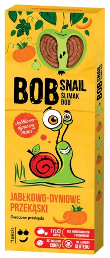 BOB SNAIL Snack jablko tekvica 30g slimačie pásiky