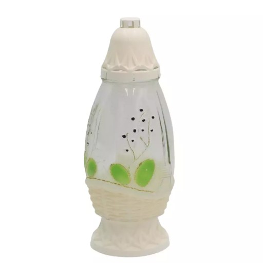 Košík na vajíčka na veľkonočné sviečky ecru-green LS 86