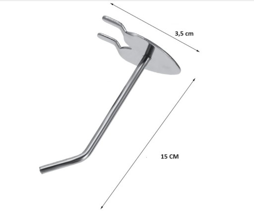 15 CM PERFOROVANÝ HÁČKOVÝ PRÍvesok NA STOJAN S PERFOROVANÝM TALÍČKOM 10 KS
