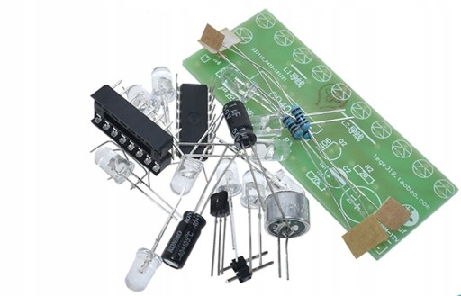 LED modul toku svetla na zvuk pre lekcie spájkovania