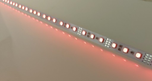 RGB 5050 LED pásik 60LED/m, pevný hliník, 50cm