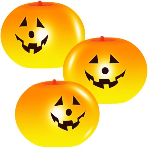 SVIETIACE LED HALLOWEENSKÉ TEKVICOVÉ BALÓNY + PUMPA 5 ks