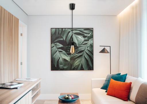 LED E27 LED LUSTRE ZÁSADNÉ LAMPY, NASTAVITEĽNÉ 0-100cm, TIIETO HLINÍK