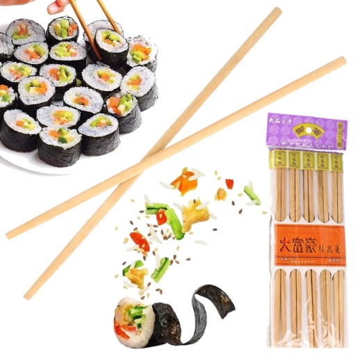 BAMBUSOVÉ TYČKY NA SUSHI 24 cm 10 SET