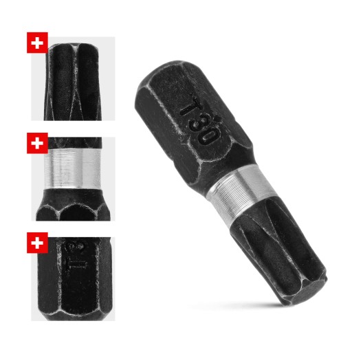 Nárazový bit Nárazové bity TX30 25mm | Nárazový bit pre skrutkovač 2 ks.