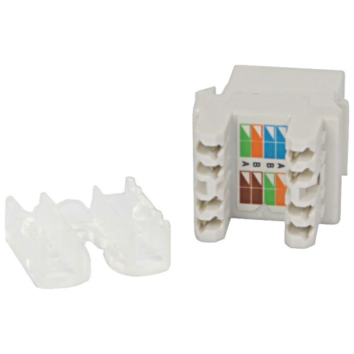 KEYSTONE RJ-45 MODUL ZÁSUVKY RJ45 CAT.5E BIELA