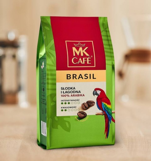 MK Cafe Brasil zrnková káva 400g 100% Arabica