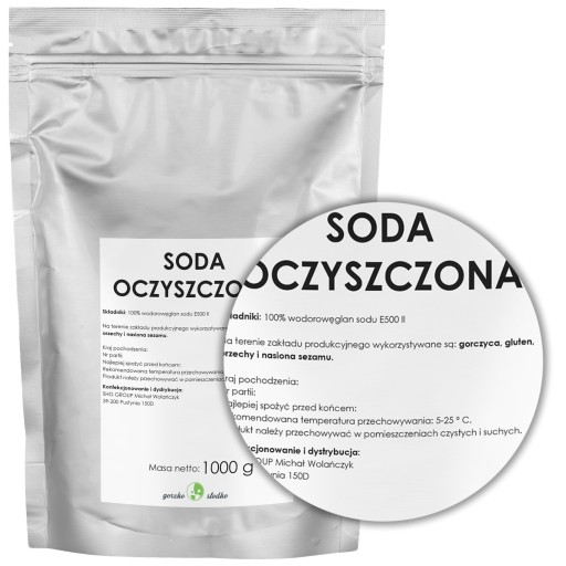 Jedlá SÓDA NA PEČENIE, hydrogénuhličitan sodný 1kg