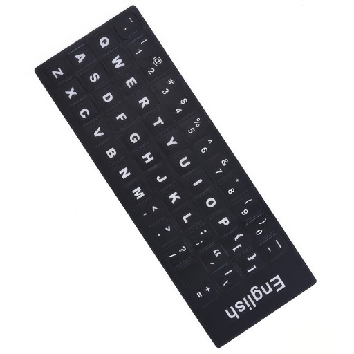 NÁLEPKY NA KLÁVESNICE NA LAPTOP PC QWERTY US EU PL