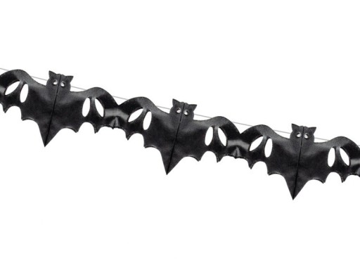 HALLOWEENSKÉ OZDOBY NETOPIE VANCA ČIERNA 4m x1
