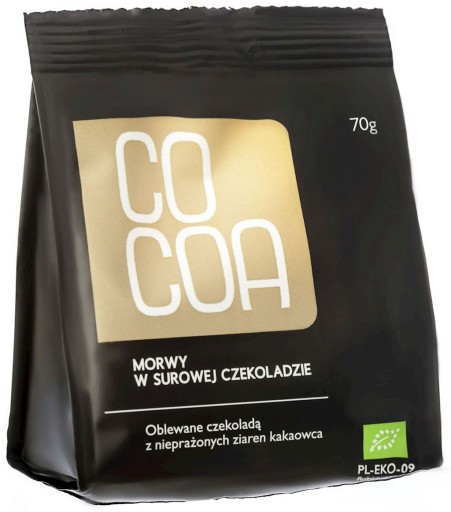 Moruše v surovej čokoláde BIO 70 g kakaa