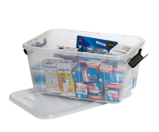 KONTAJNER 8 l NA HRAČKY PLASTOVÉ BLOKOVANIE S OBALOM HOME BOX