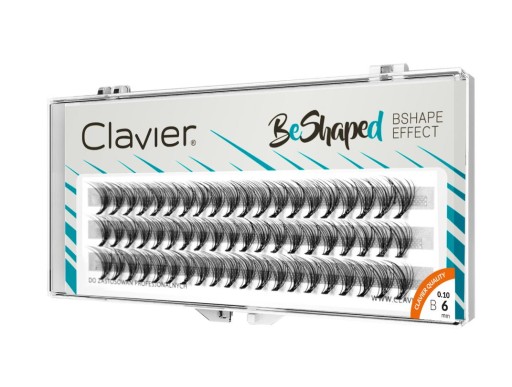 CLAVIER BeShaped chumáčiky mihalníc 6 mm – B natočenie