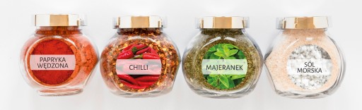 NÁLEPKY Etikety na nádobky SPICES 168 ks v 7