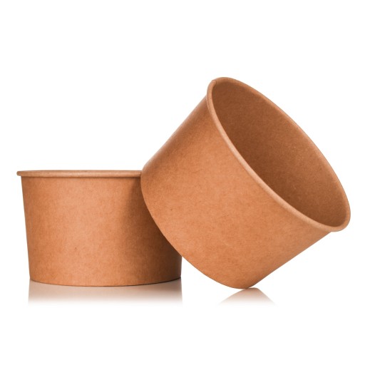 Papierová nádoba na zmrzlinu 130ml KRAFT 25 ks. (na ďalší predaj)