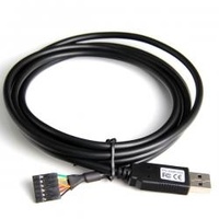 Kábel USB A zástrčka - 5pin zásuvka 2,54mm, dĺžka 30cm