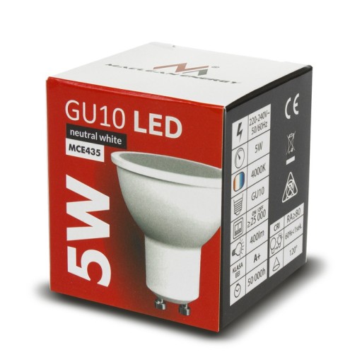 GU10 LED ŽIAROVKA 5W 400lm 4000K NEUTRÁLNA BIELA