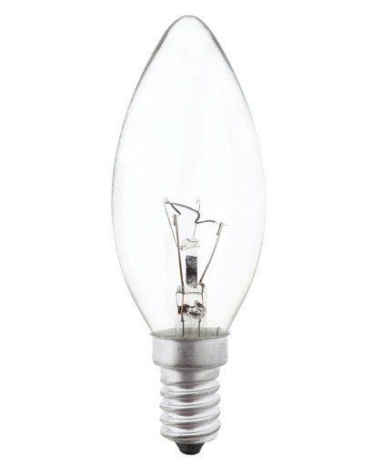 Tradičná žiarovka na sviečku 230V E14 25W TR