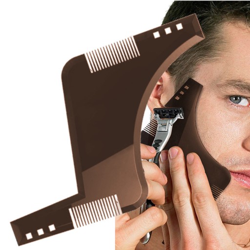 HREBEŇ NA ŠABLÓNU NA STYLING brady a fúzov