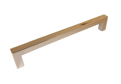Štvorcová nábytková úchytka 160mm Zlatá + skrutky