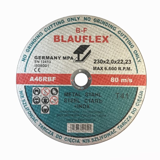 Kotúč rezný na kov 230x2,0x22,23 BLAUFLEX