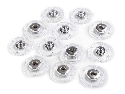 Kovové západky pr. 18mm TRANSPARENT 1 kus