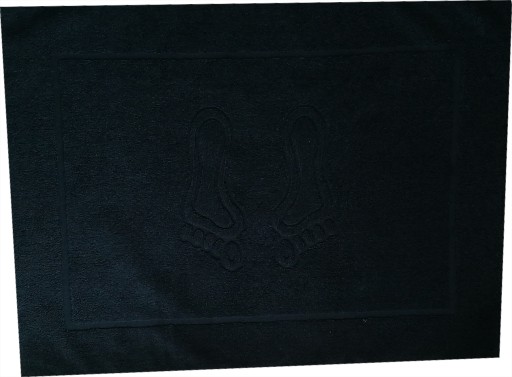 UTERÁK NOHA ČIERNA KÚPEĽŇOVÝ KOBEREC 50x70